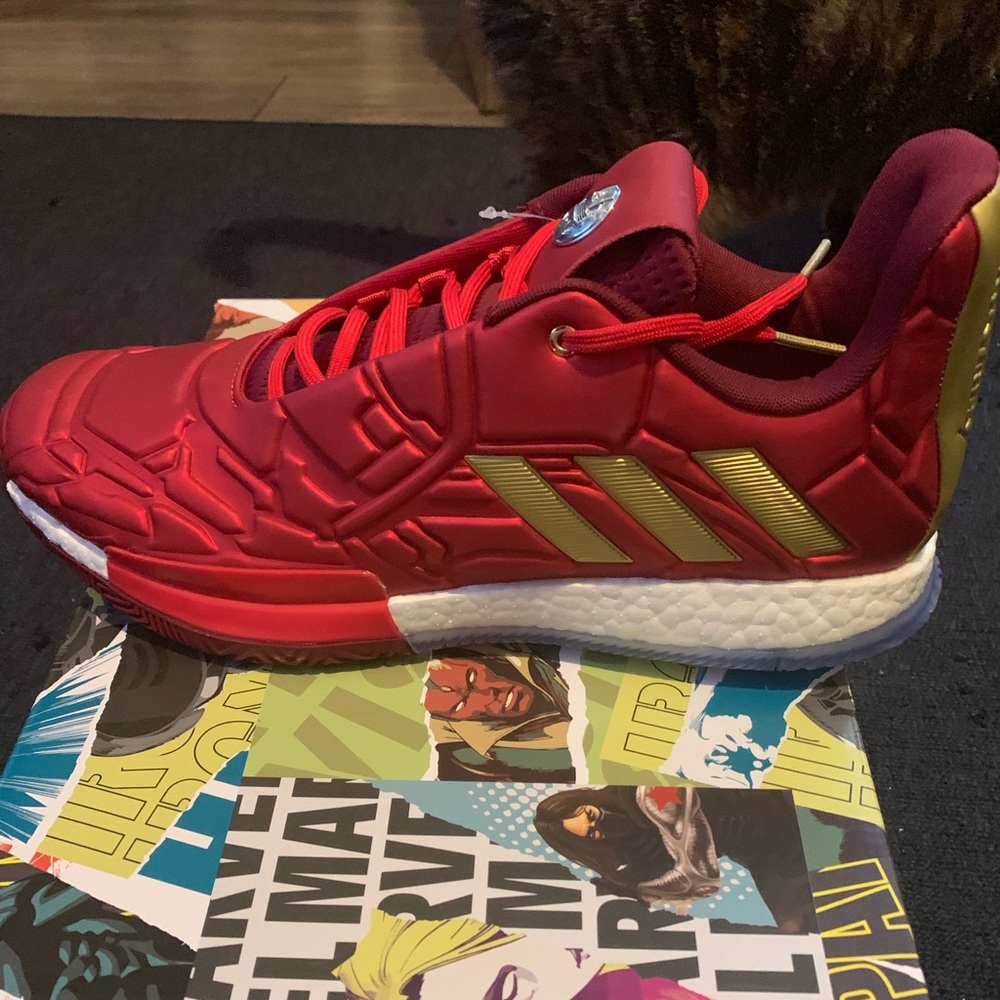 Adidas brand new marvel harden iron man size 14